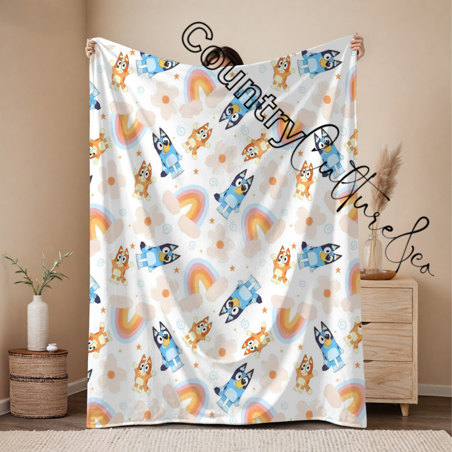 Bluey Adventure Throw Blanket