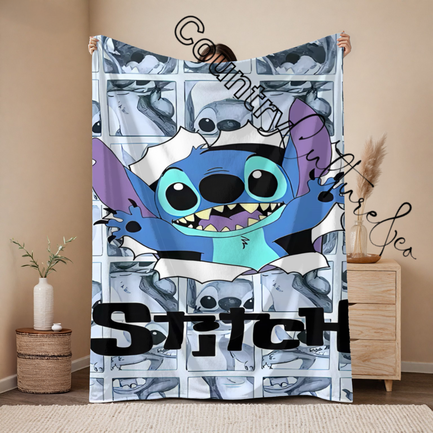 Stitch Breakout Throw Blanket