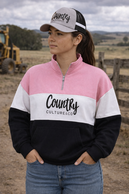 (PRE ORDER ) Heartland Blush Half Zip