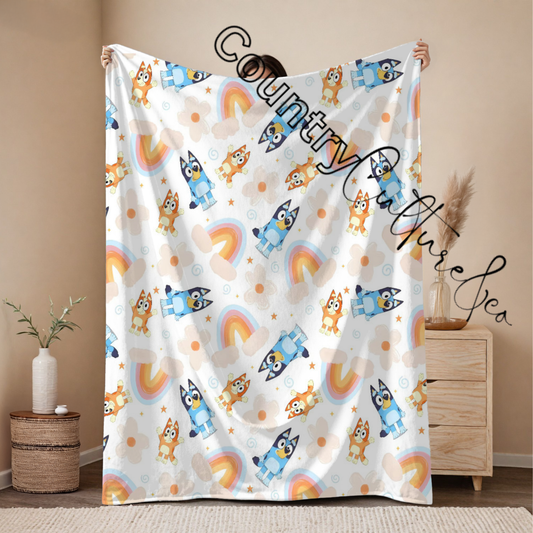 Bluey Adventure Throw Blanket